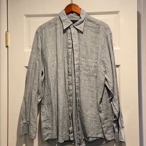 Brooks Brothers light blue linen shirt